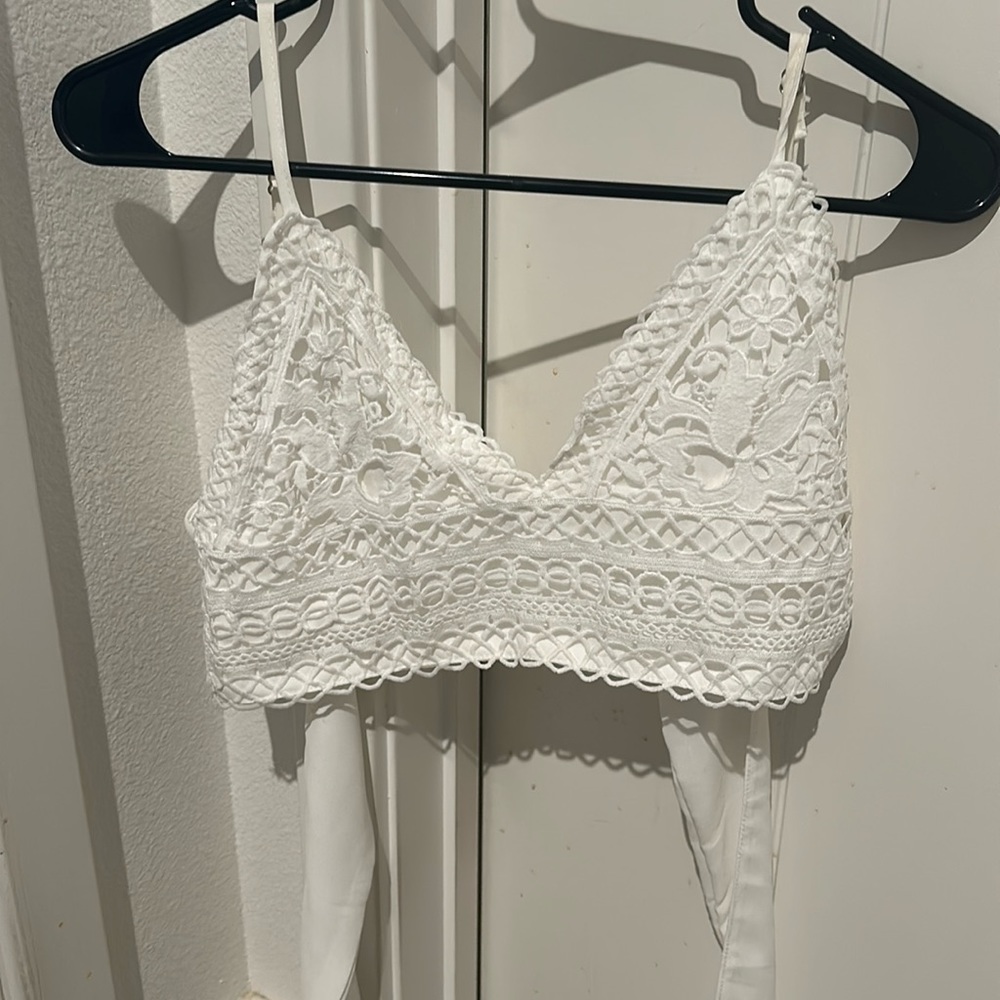 White tie crop top